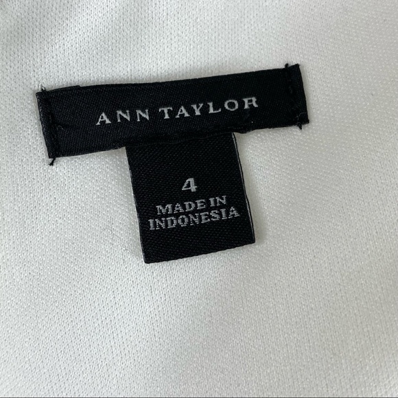 Ann Taylor Women’s Wear to Work Fitted Neutral Short Sleeve Midi Bodycon Dress 4 - Picture 13 of 15